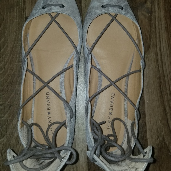 Lucky Brand Animal Print Flats - Picture 3 of 5